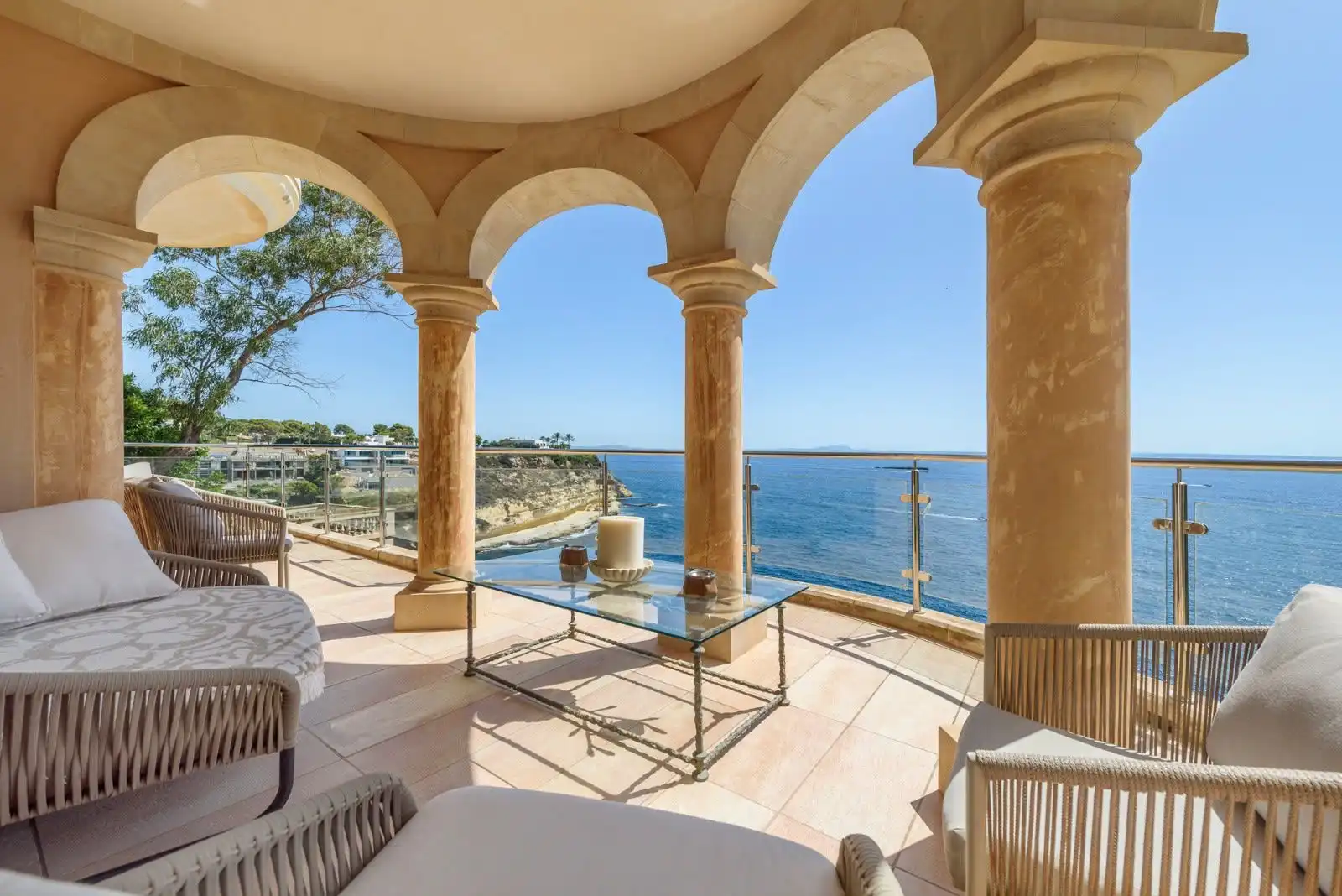 Terrace of Houses for rent in Calvià  with Air Conditioner, Heating and Private garden