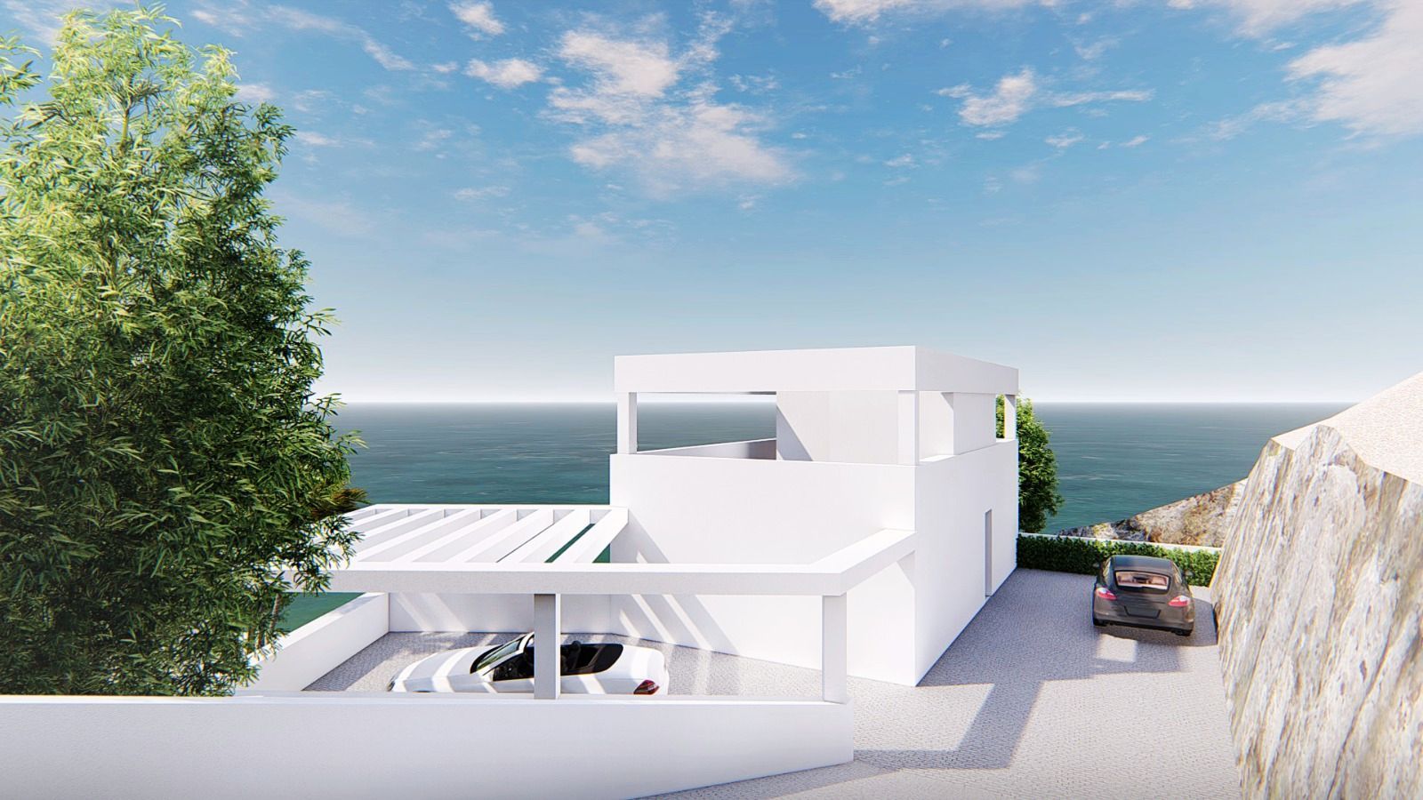 Exterior view of House or chalet for sale in Villajoyosa / La Vila Joiosa  with Air Conditioner, Private garden and Terrace