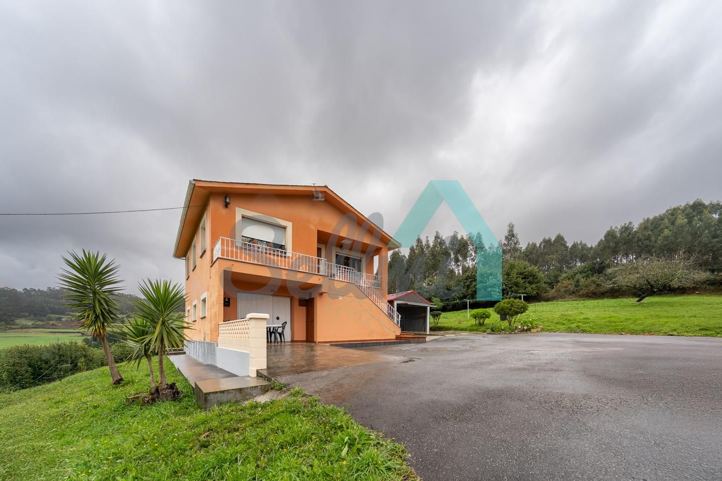 Exterior view of House or chalet for sale in Soto del Barco  with Heating, Private garden and Terrace
