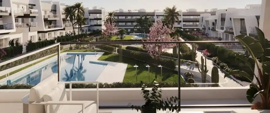 Jardín de Apartamento en venta en Santa Pola con Aire acondicionado, Calefacción y Jardín privado