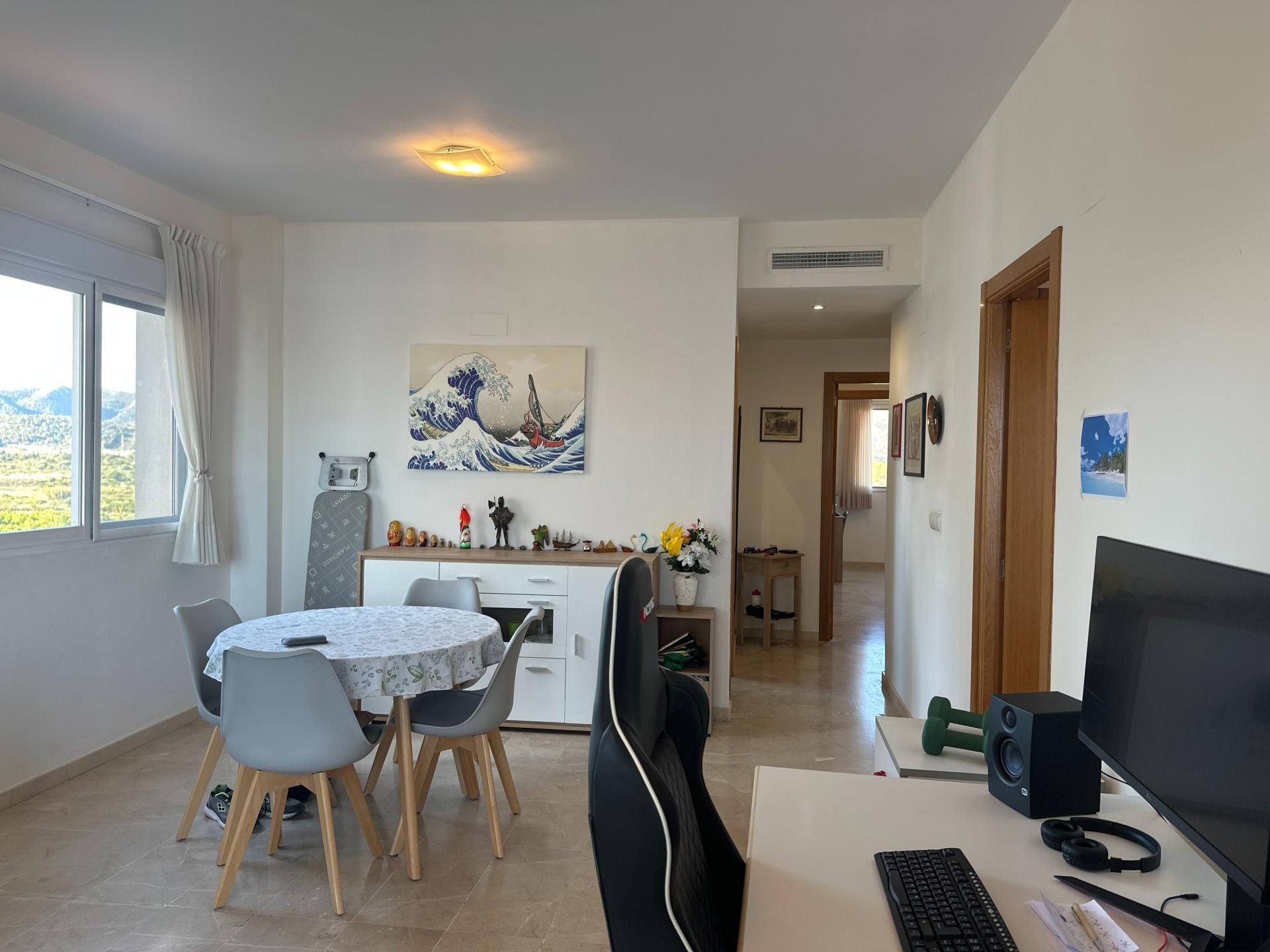 Dining room of Flat for sale in Gandia  with Air Conditioner, Balcony and Community pool