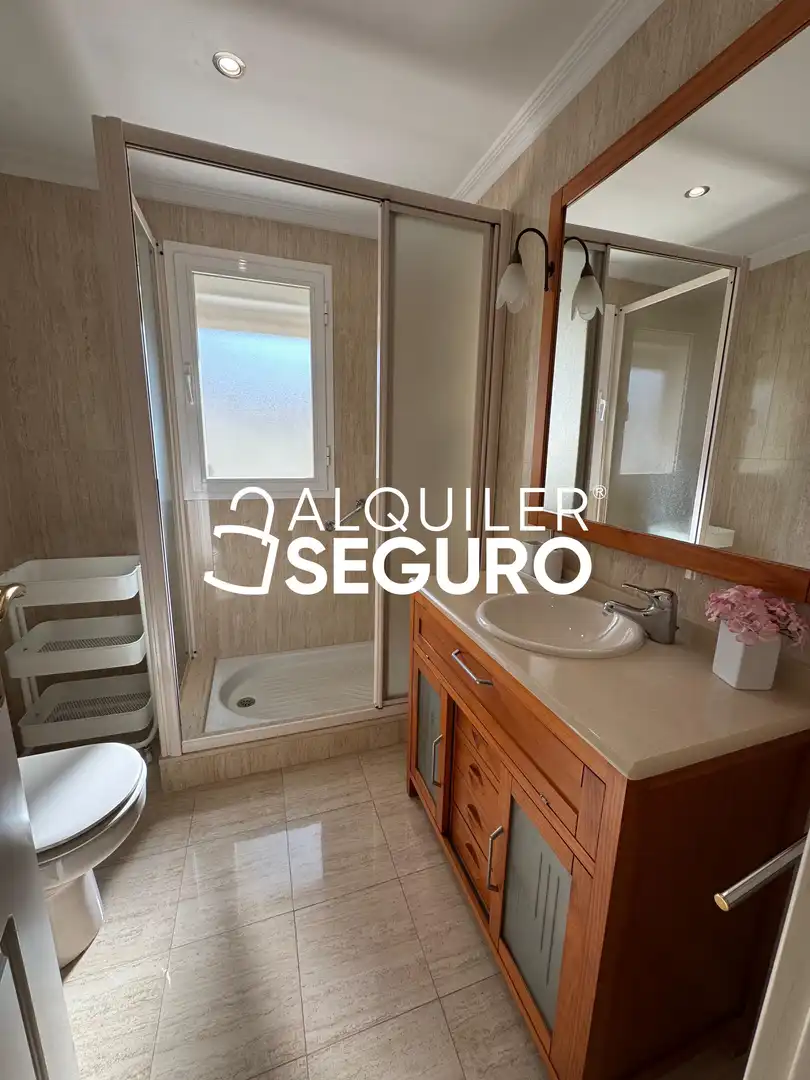 Baño de Piso de alquiler en Málaga con Aire acondicionado, Terraza y Piscina