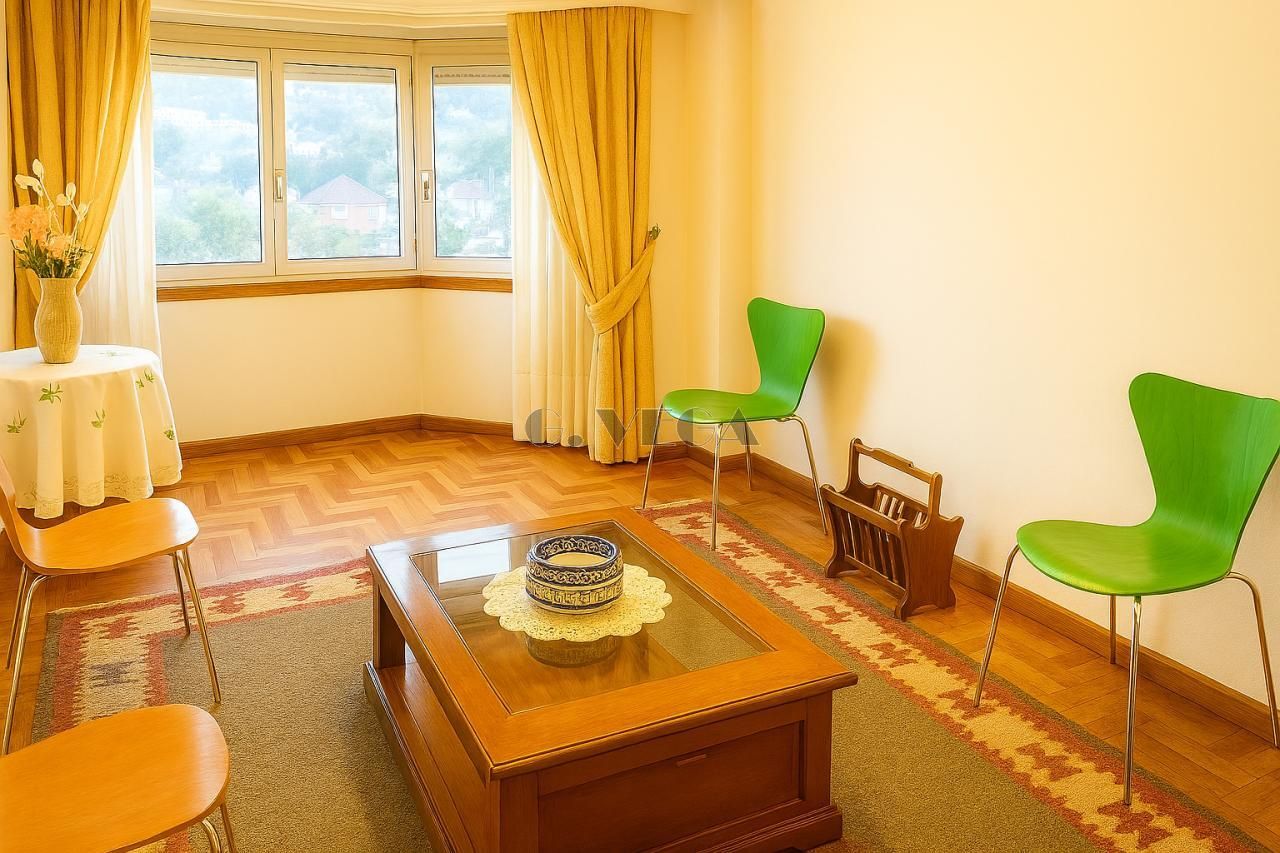 Living room of Flat for sale in Vigo   with Air Conditioner, Heating and Parquet flooring