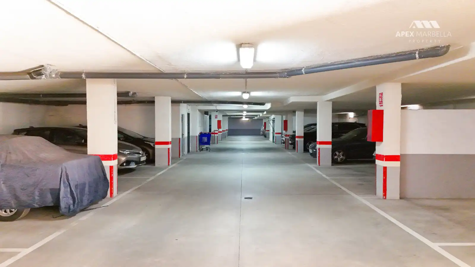 Parkplatz von Wohnungen zum Verkauf in Mijas mit Terrasse, Abstellraum und Gemeinschaftspool