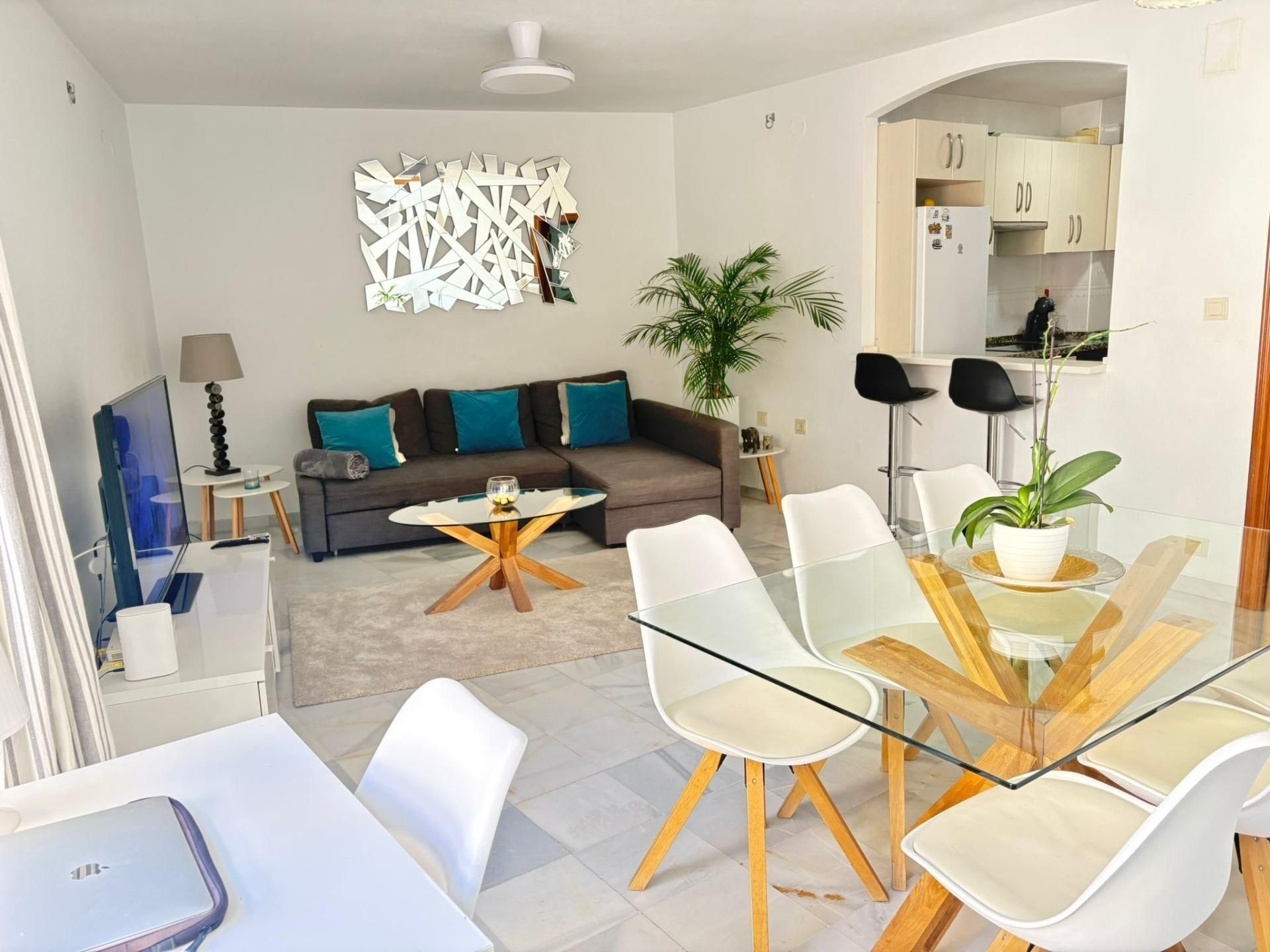 Living room of Flat for sale in Málaga Capital  with Air Conditioner and Furnished