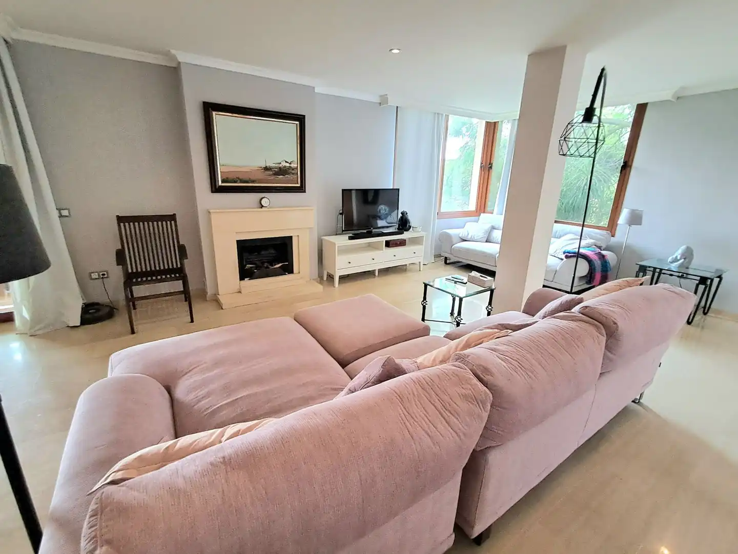 Living room of Houses for sale in Benalmádena  with Air Conditioner, Private garden and Terrace