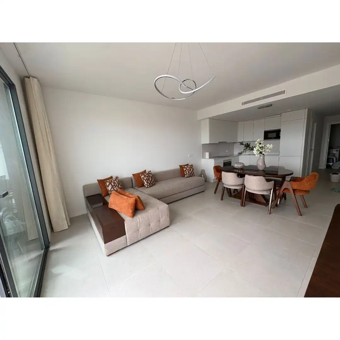 Sala de estar de Apartamento de alquiler en Mijas con Aire acondicionado y Piscina comunitaria