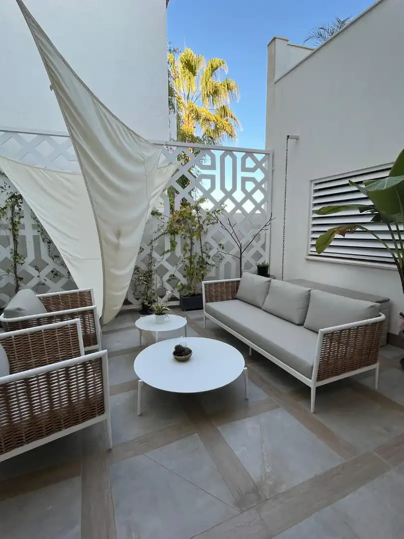Terrace of Flat for rent in Benalmádena  with Air Conditioner, Terrace and Furnished