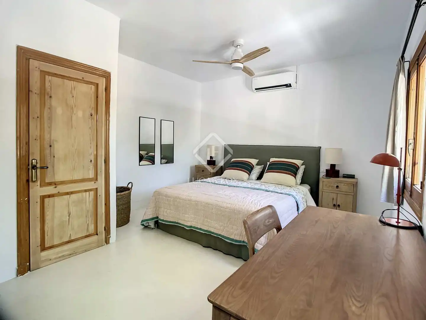 Schlafzimmer von Haus oder Chalet zur Miete in Alaior mit Klimaanlage, Heizung und Privatgarten