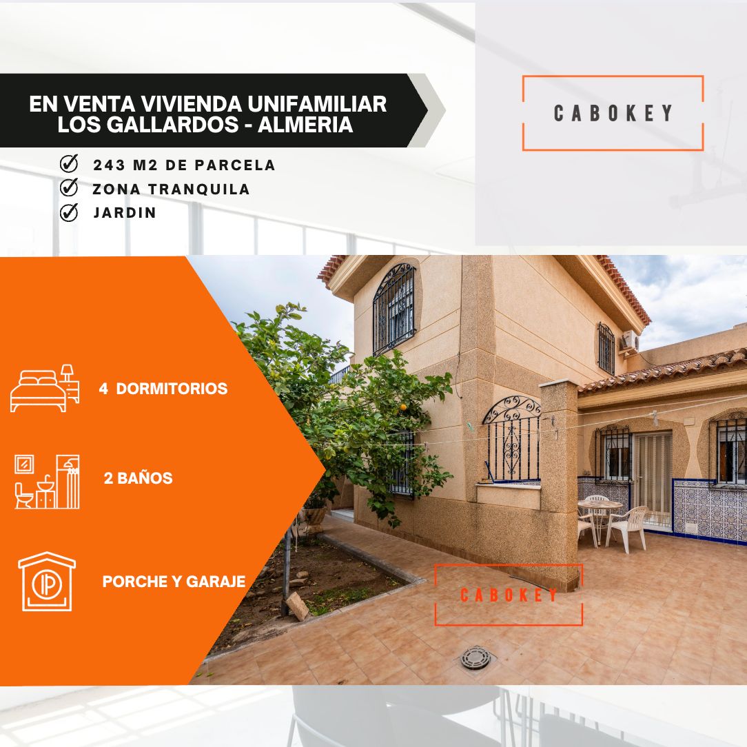 Exterior view of House or chalet for sale in Los Gallardos  with Air Conditioner, Heating and Private garden