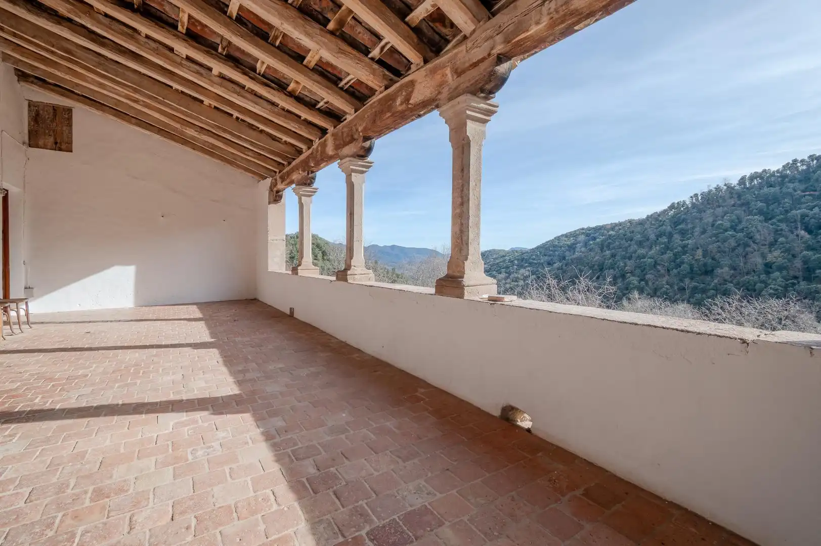 Terraza de Piso de alquiler en La Vall de Bianya con Calefacción, Jardín privado y Terraza