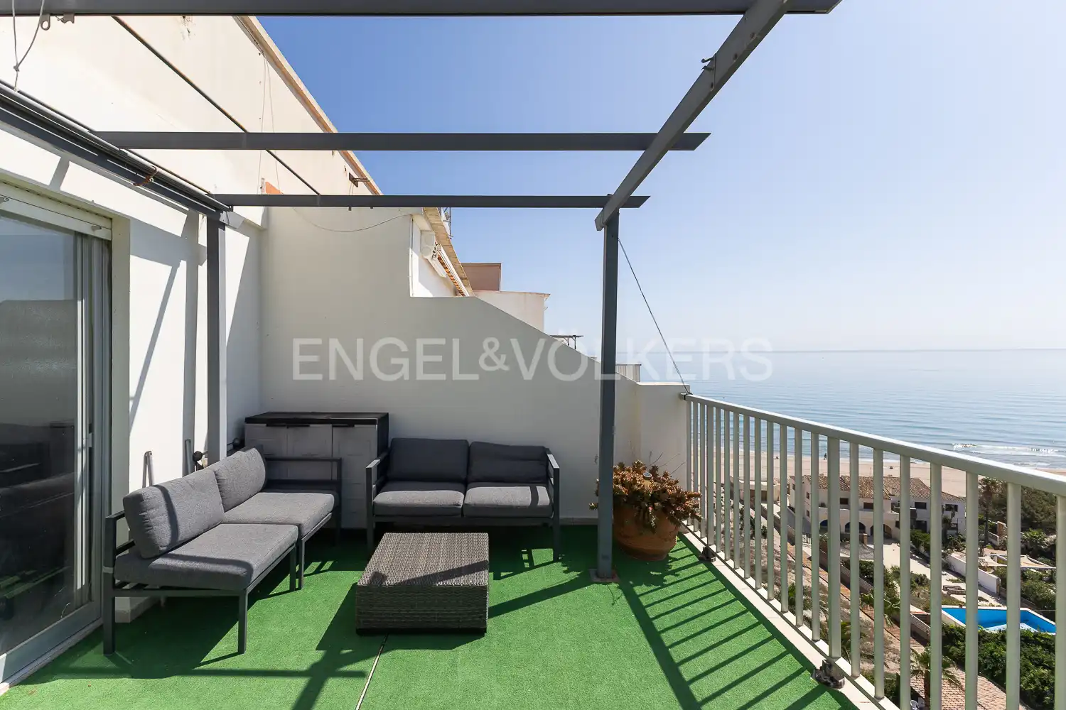 Terrasse von Dachboden zum Verkauf in Valencia mit Heizung, Privatgarten und Terrasse