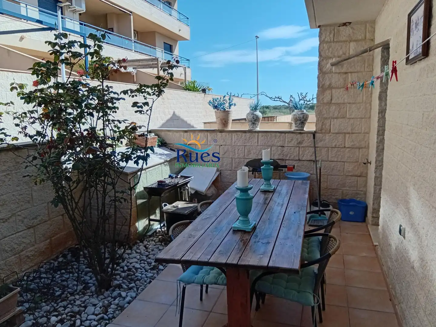 Terrasse von Einfamilien-Reihenhaus zum Verkauf in Torreblanca mit Terrasse, Balkon und Gemeinschaftspool