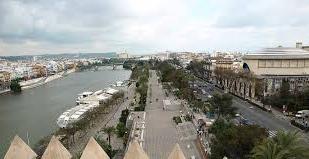 Exterior view of Duplex for sale in  Sevilla Capital  with Air Conditioner and Furnished