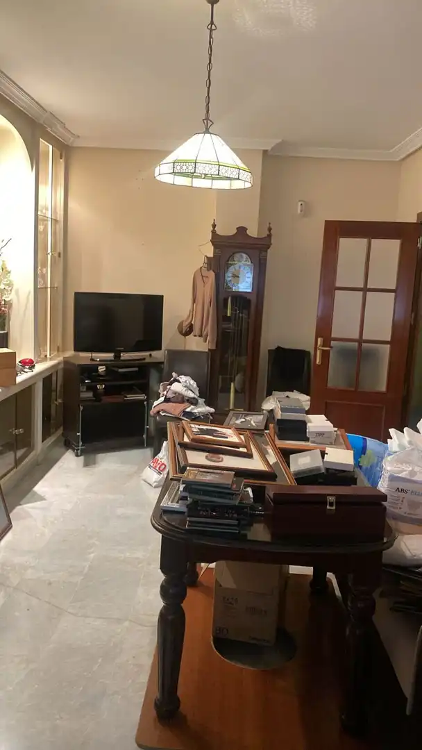 Sala de estar de Casa adosada en venta en Almendralejo con Aire acondicionado, Terraza y Trastero