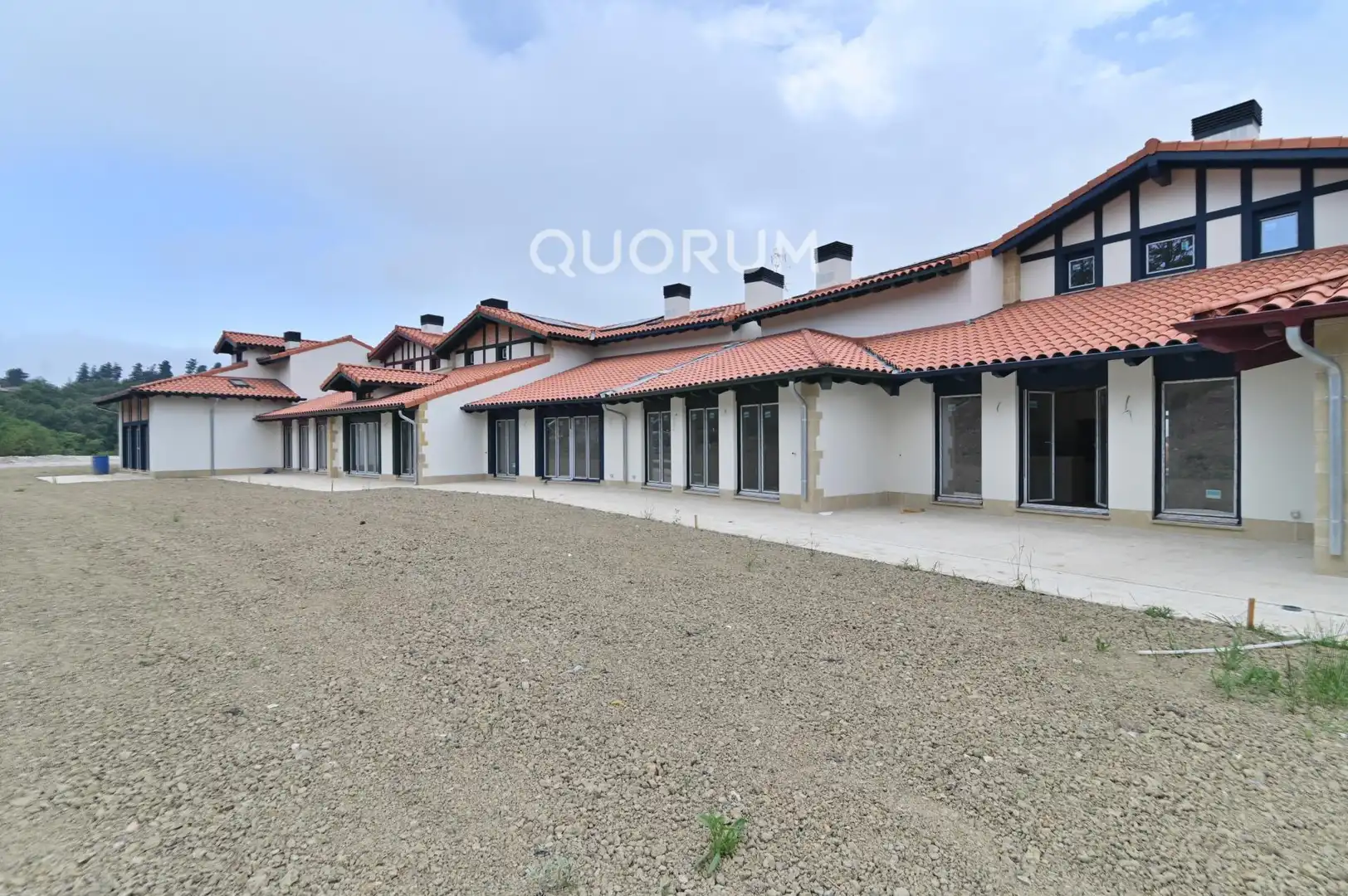 Vista exterior de Casa adosada en venta en Mungia con Calefacción, Jardín privado y Trastero