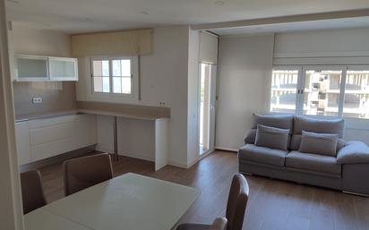 Living room of Flat to rent in Sant Joan Despí  with Air Conditioner, Parquet flooring and Furnished