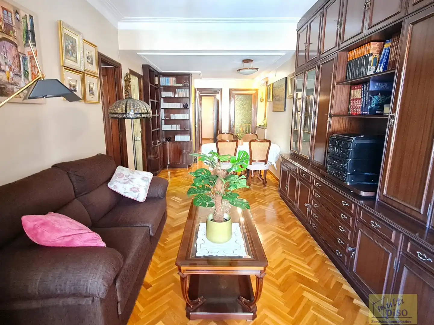 Wohnzimmer von Wohnung zum Verkauf in Barcelona mit Klimaanlage, Parkett und Terrasse