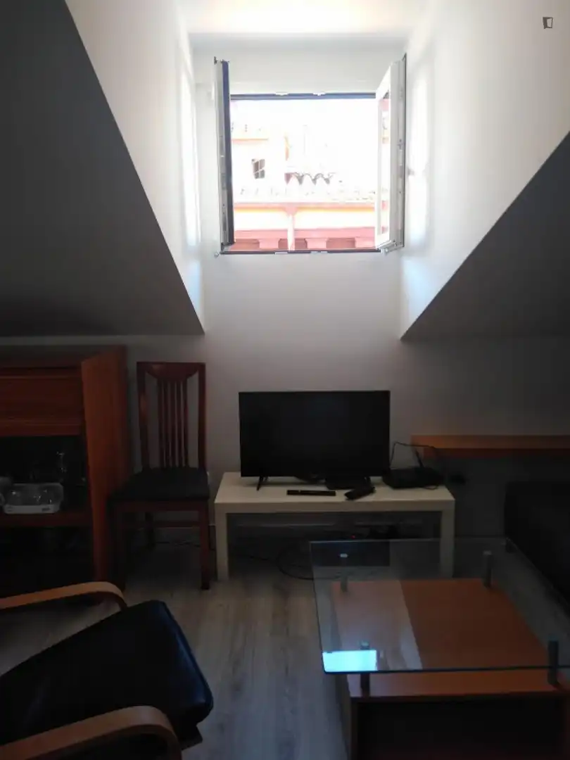 Wohnzimmer von Wohnung zur Miete in Madrid mit Klimaanlage, Möbliert und Waschmaschine