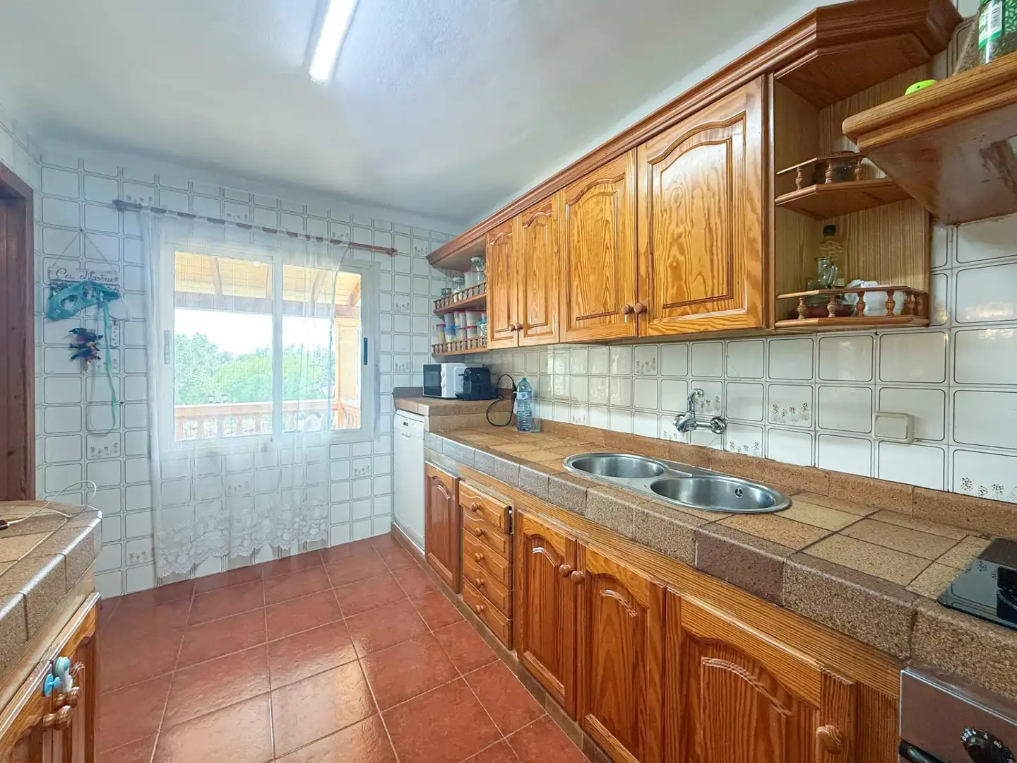 Cocina de Finca rústica en venta en Sencelles con Aire acondicionado, Jardín privado y Terraza