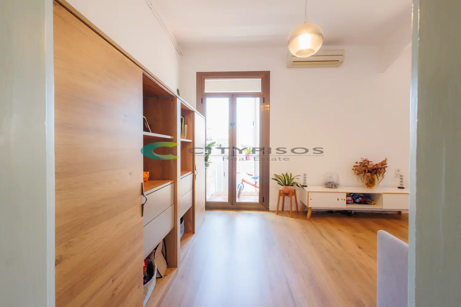 Sala de estar de Piso en venta en Barcelona con Aire acondicionado, Calefacción y Parquet