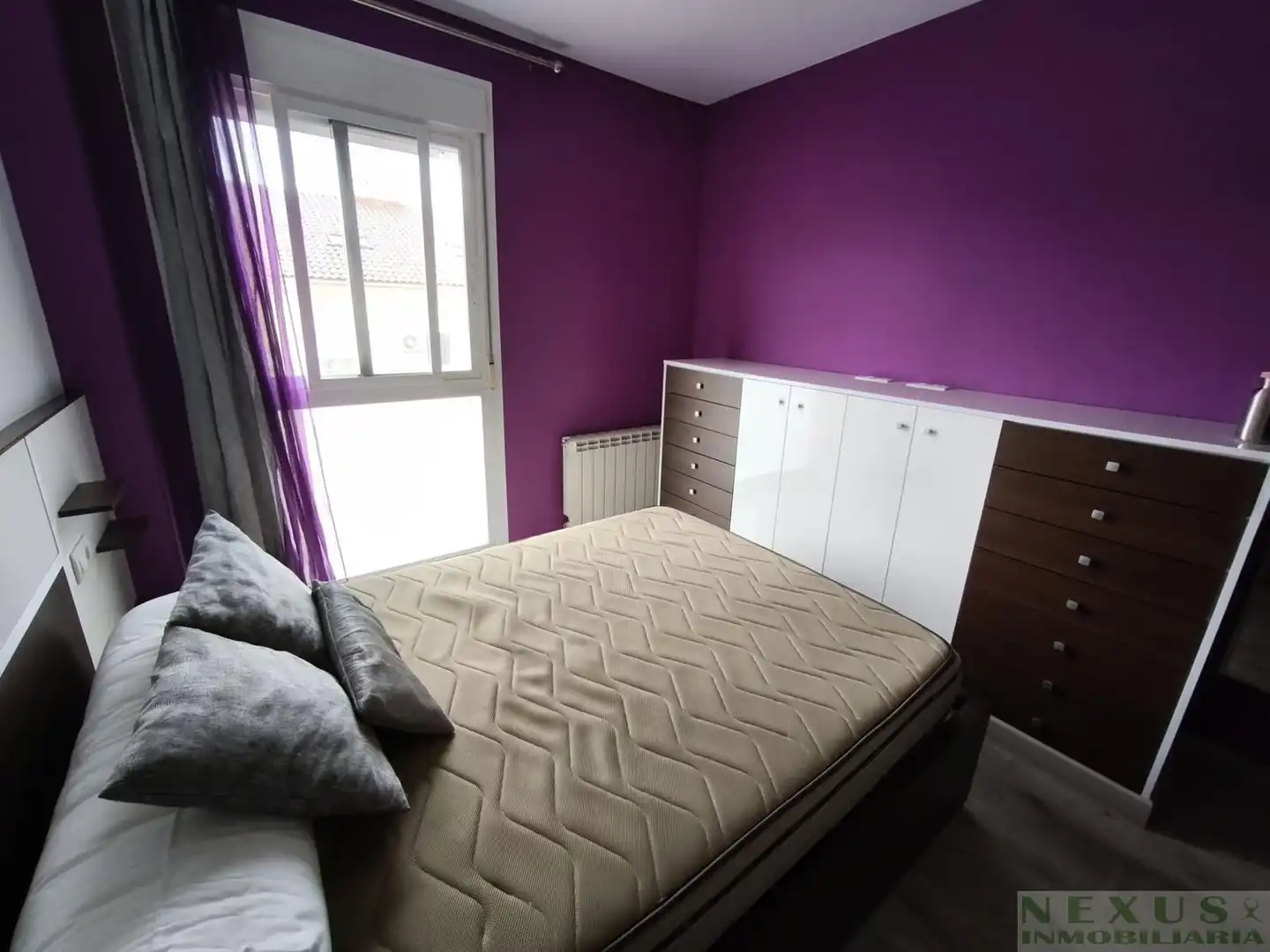 Bedroom of Apartments for rent in Cáceres  with Air Conditioner, Heating and Furnished