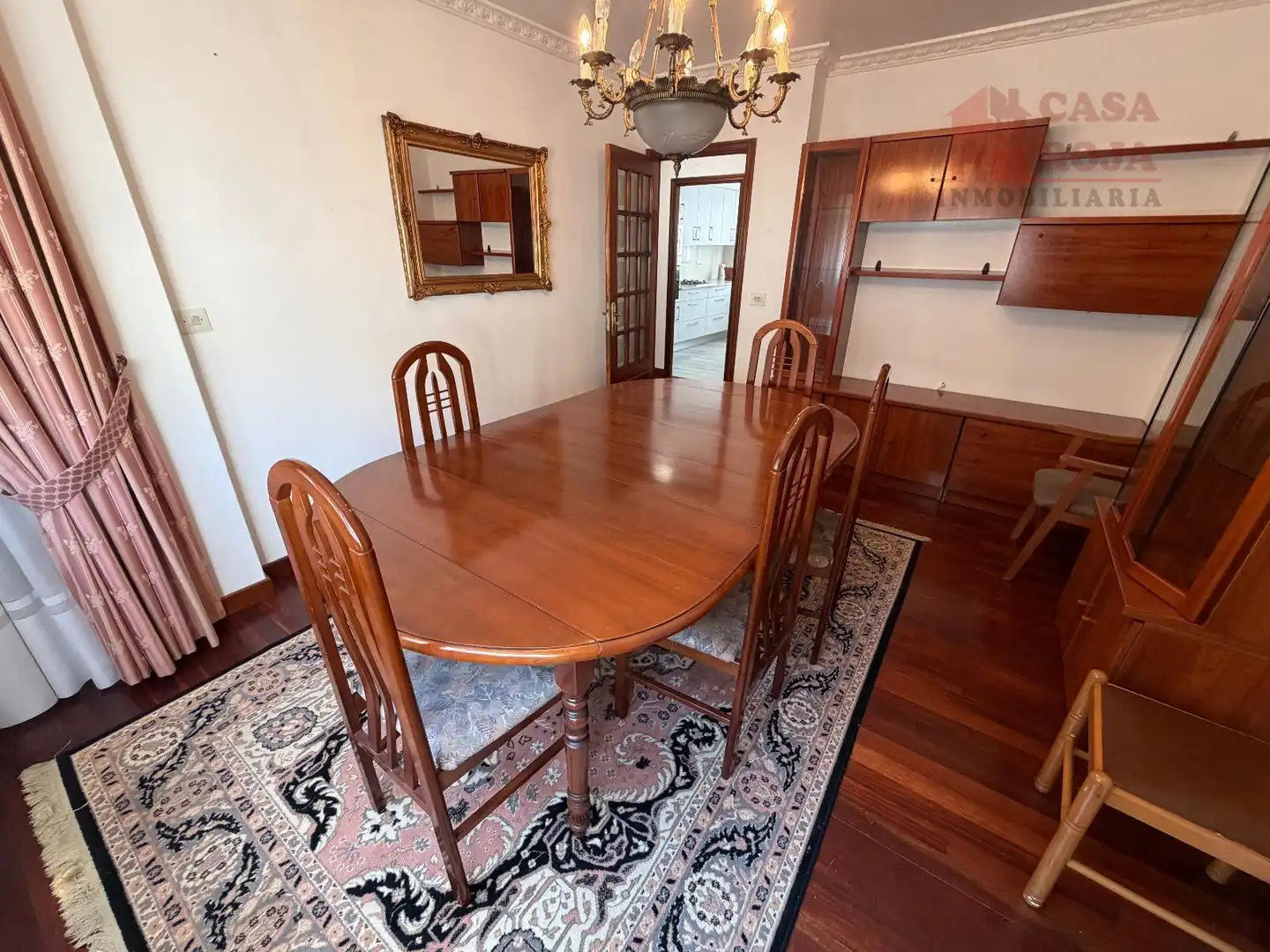 Dining room of Flat for sale in Cangas   with Heating, Parquet flooring and Washing machine