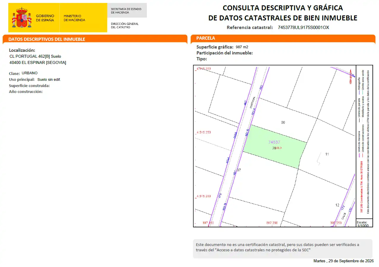 Terreno residenziale in vendita a El Espinar pueblo, imagen 6