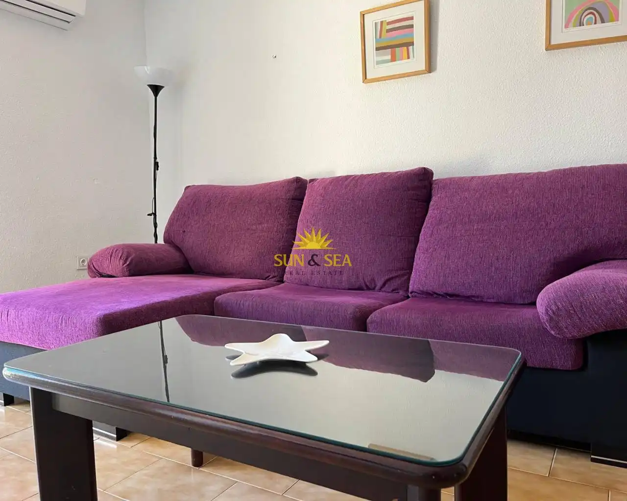 Living room of Apartments for rent in San Javier  with Air Conditioner, Heating and Terrace