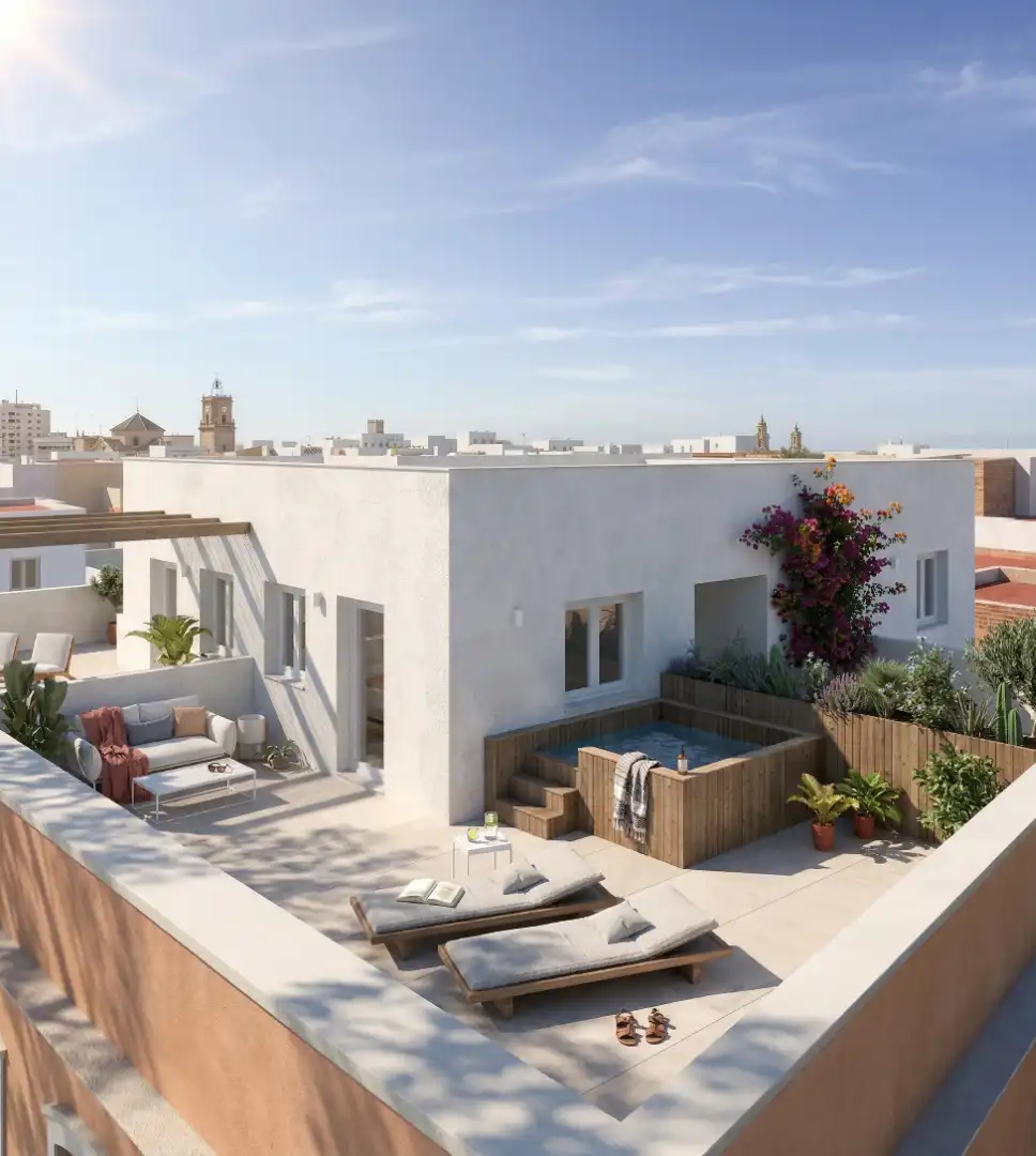 Terrasse von Dachboden zum Verkauf in La Algaba mit Klimaanlage, Heizung und Terrasse
