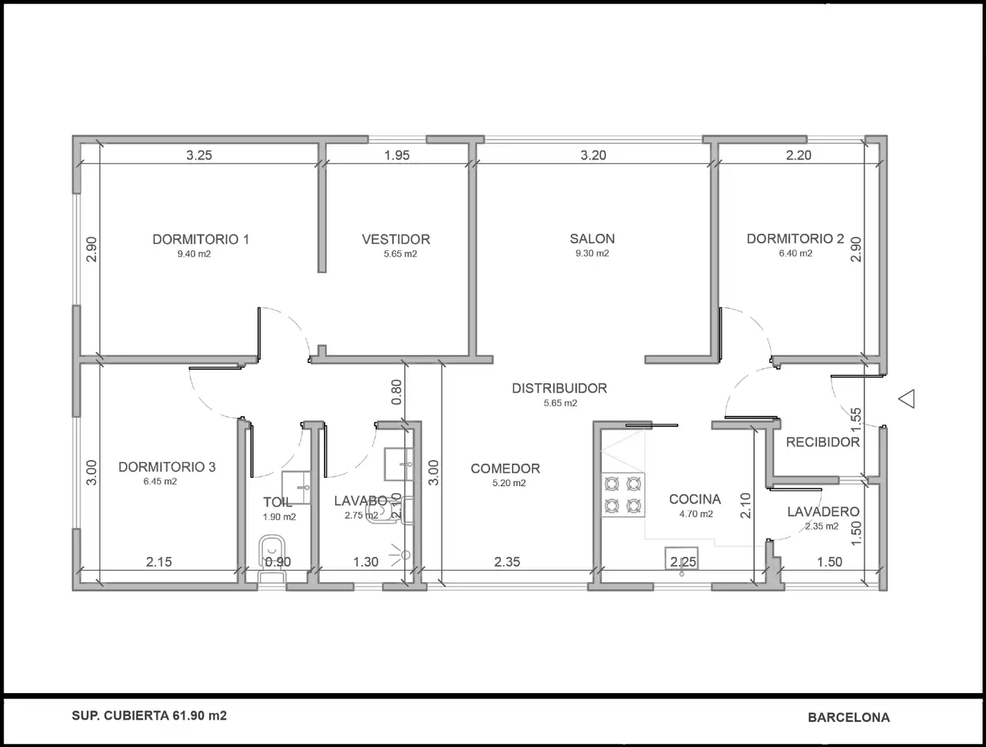 Piso en venta en Barcelona con Aire acondicionado, Calefacción y Parquet