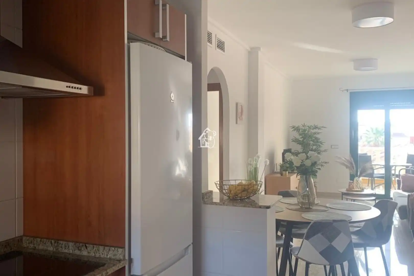 Cocina de Apartamento de alquiler en Rojales con Aire acondicionado, Jardín privado y Terraza