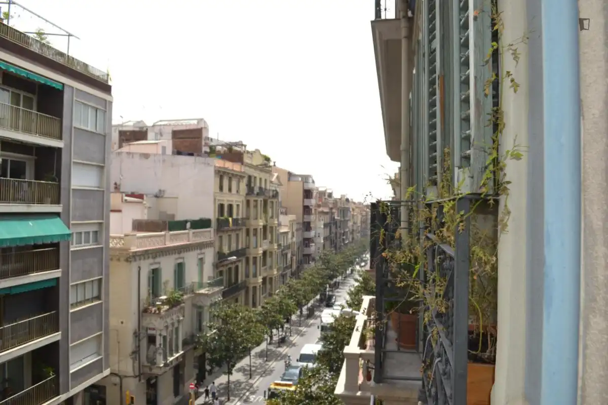 Vista exterior de Apartament per a compartir en Barcelona amb Moblat, Forn i Rentadora