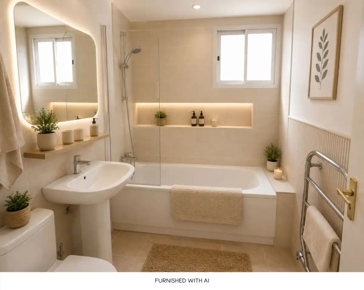 Baño de Apartamento en venta en Fuengirola con Terraza y Amueblado