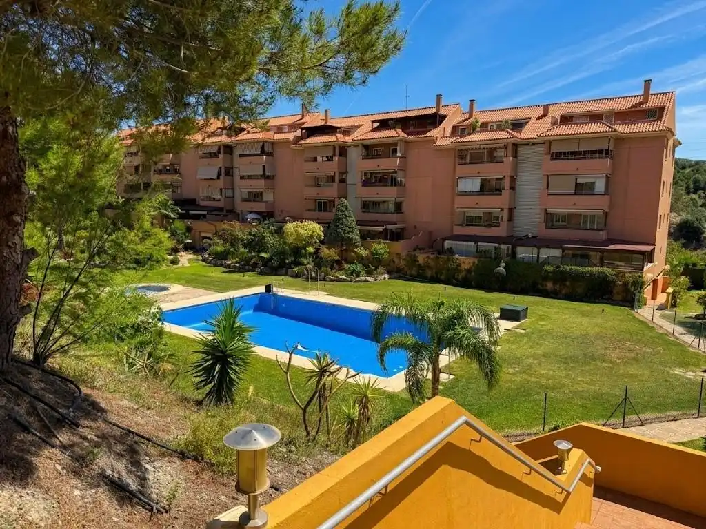 Exterior view of Flat for sale in Málaga  with Heating, Private garden and Terrace