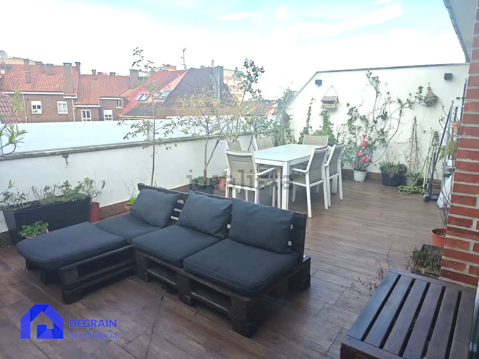 Terrace of Flat to rent in Oviedo   with Terrace and Furnished