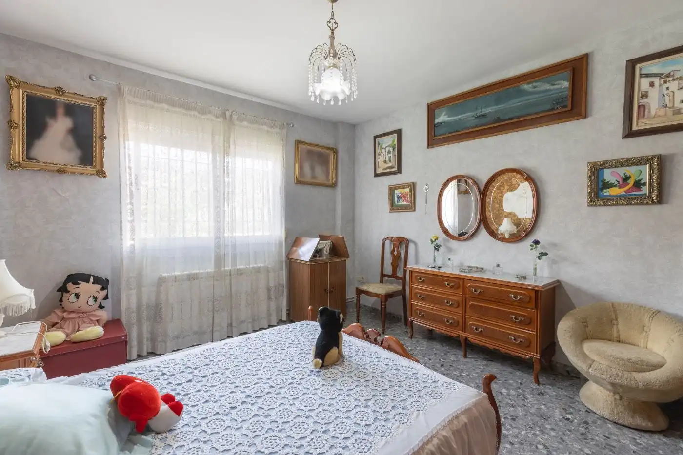 Schlafzimmer von Haus oder Chalet zum Verkauf in Víznar mit Klimaanlage, Heizung und Privatgarten