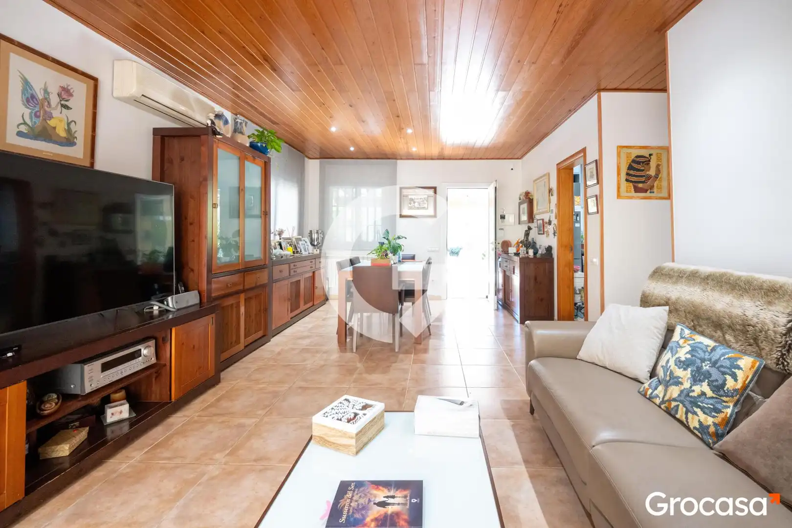 Sala d'estar de Casa o xalet en venda en Argentona amb Aire condicionat, Calefacció i Jardí privat