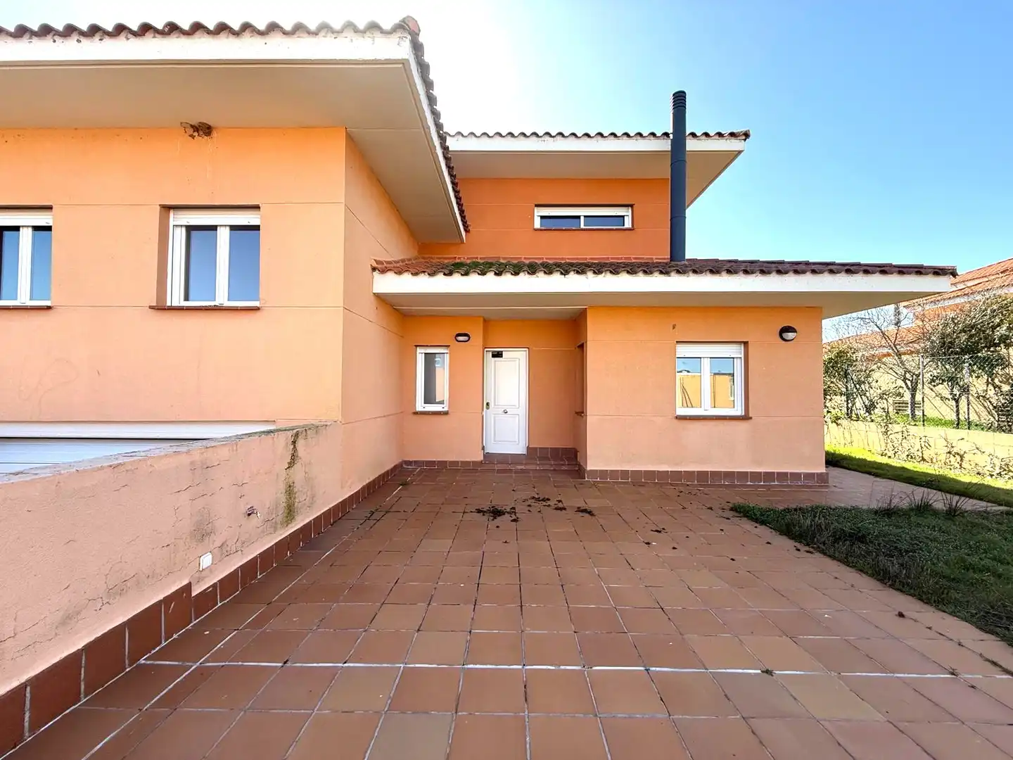 Vista exterior de Casa o chalet en venta en Carrascal de Barregas con Calefacción, Jardín privado y Terraza