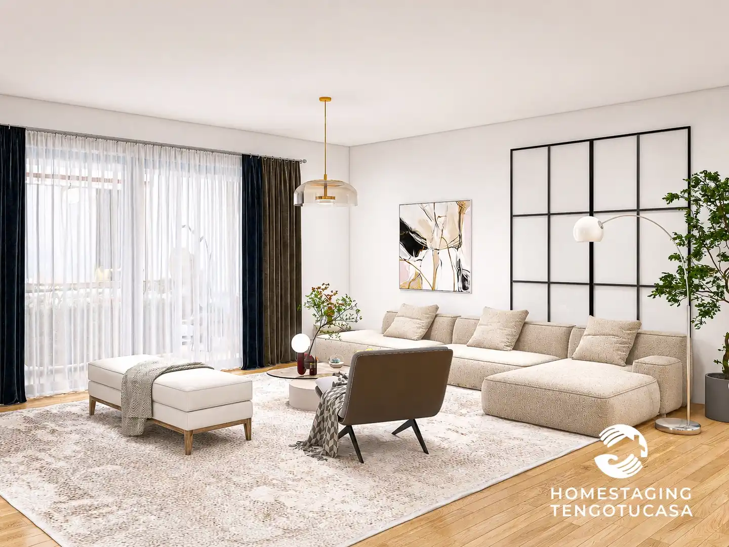Living room of Attic for sale in Madrid  with Furnished