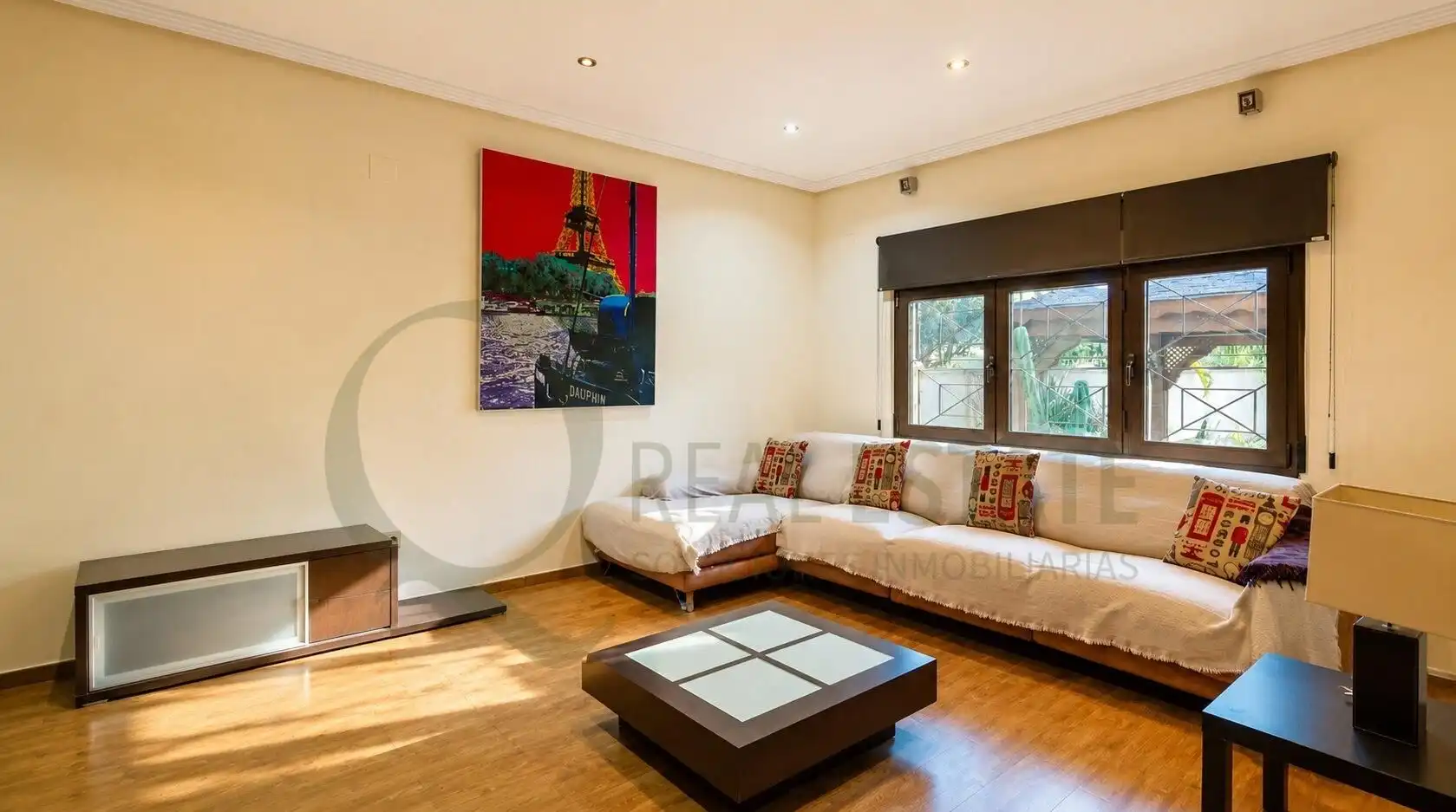 Sala d'estar de Casa o xalet en venda en Mutxamel amb Aire condicionat, Calefacció i Jardí privat