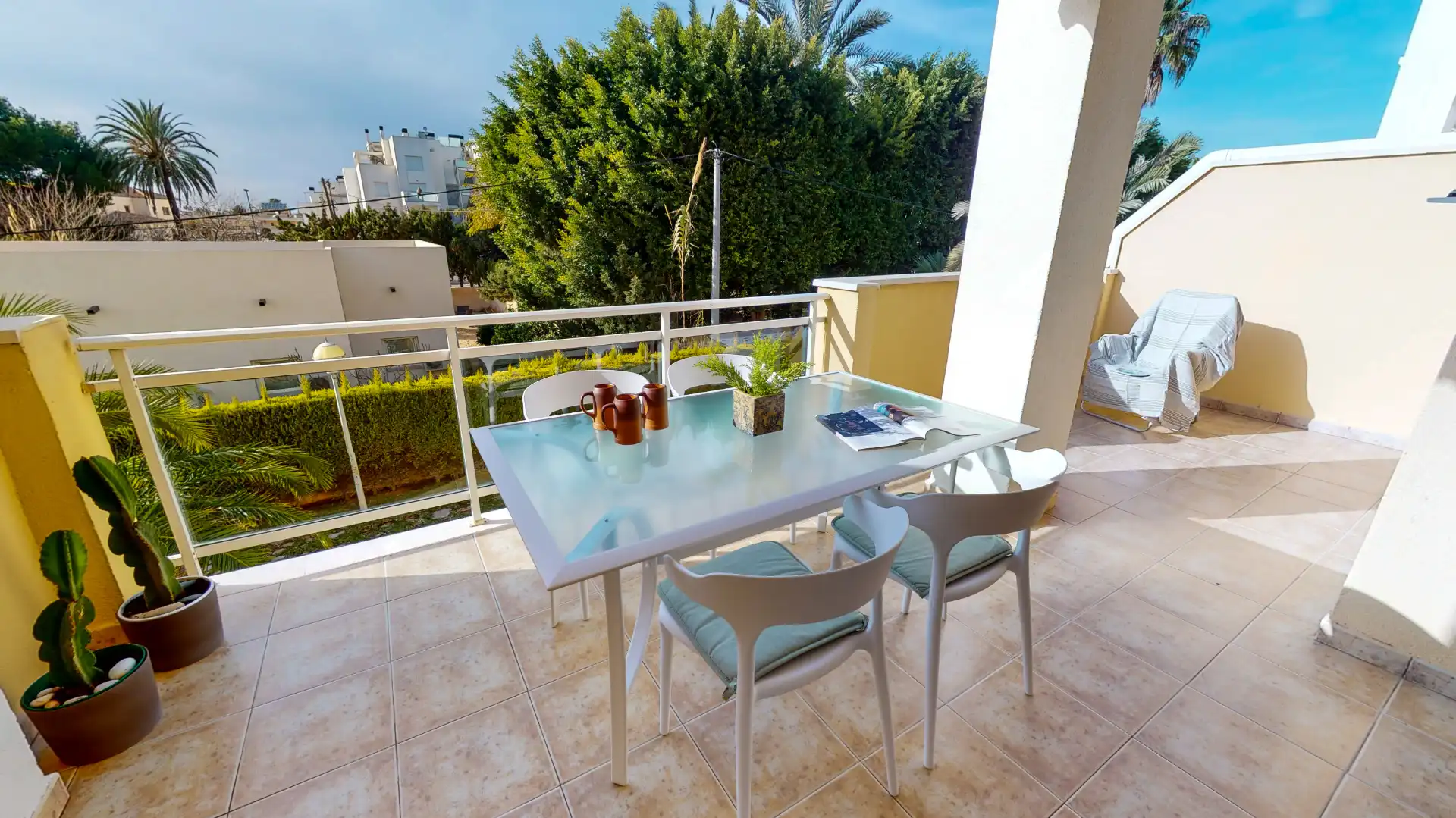 Terrace of Apartments for rent in Dénia  with Air Conditioner, Heating and Terrace