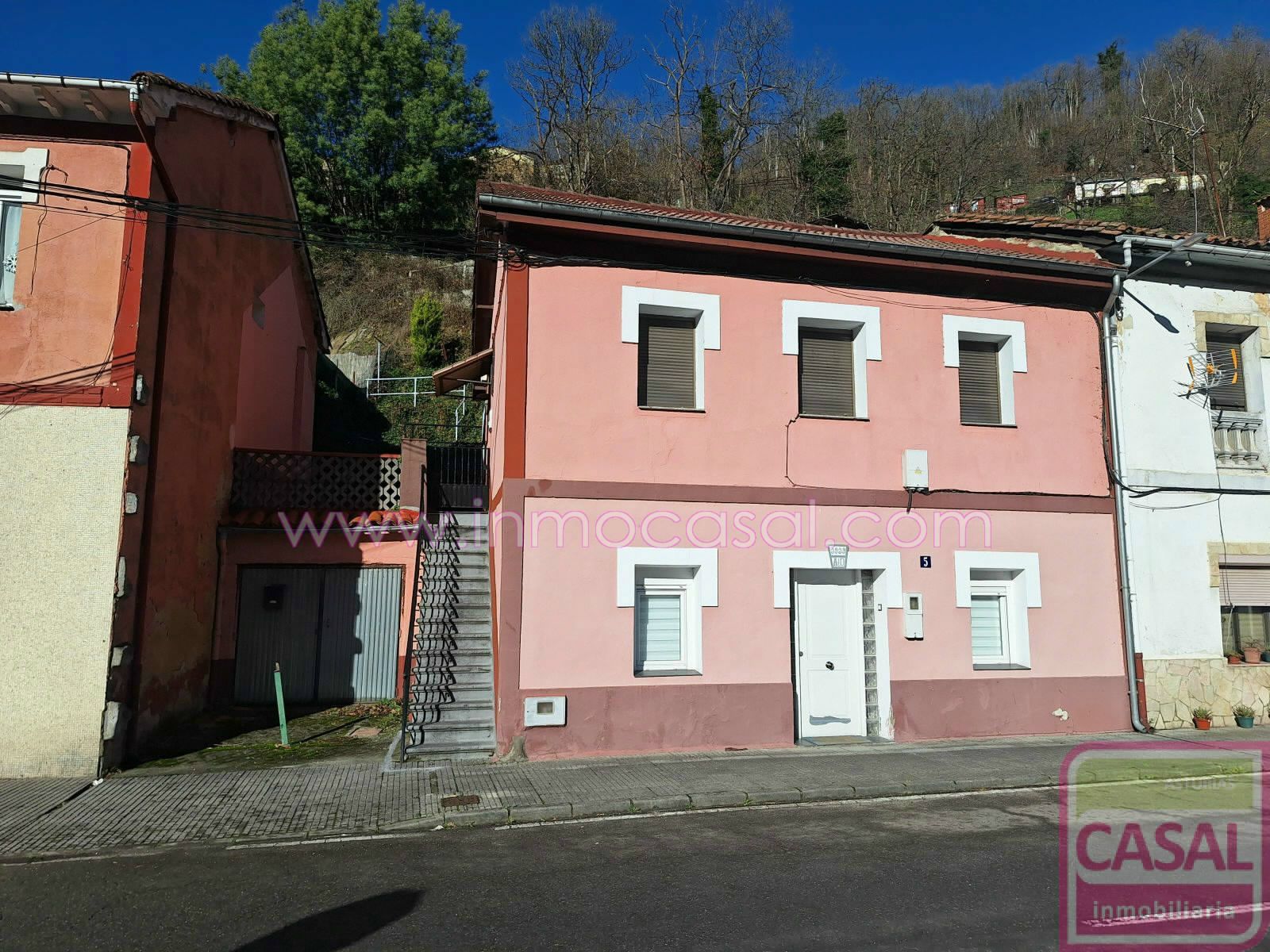 Vista exterior de Piso en venta en Mieres (Asturias) con Terraza y Amueblado