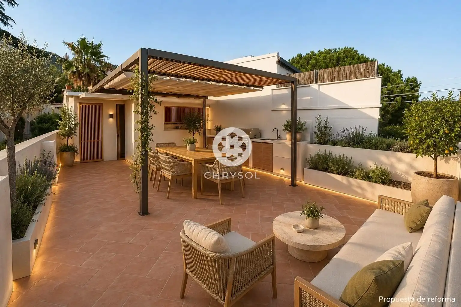 Terraza de Casa o chalet en venta en Barcelona con Aire acondicionado y Calefacción