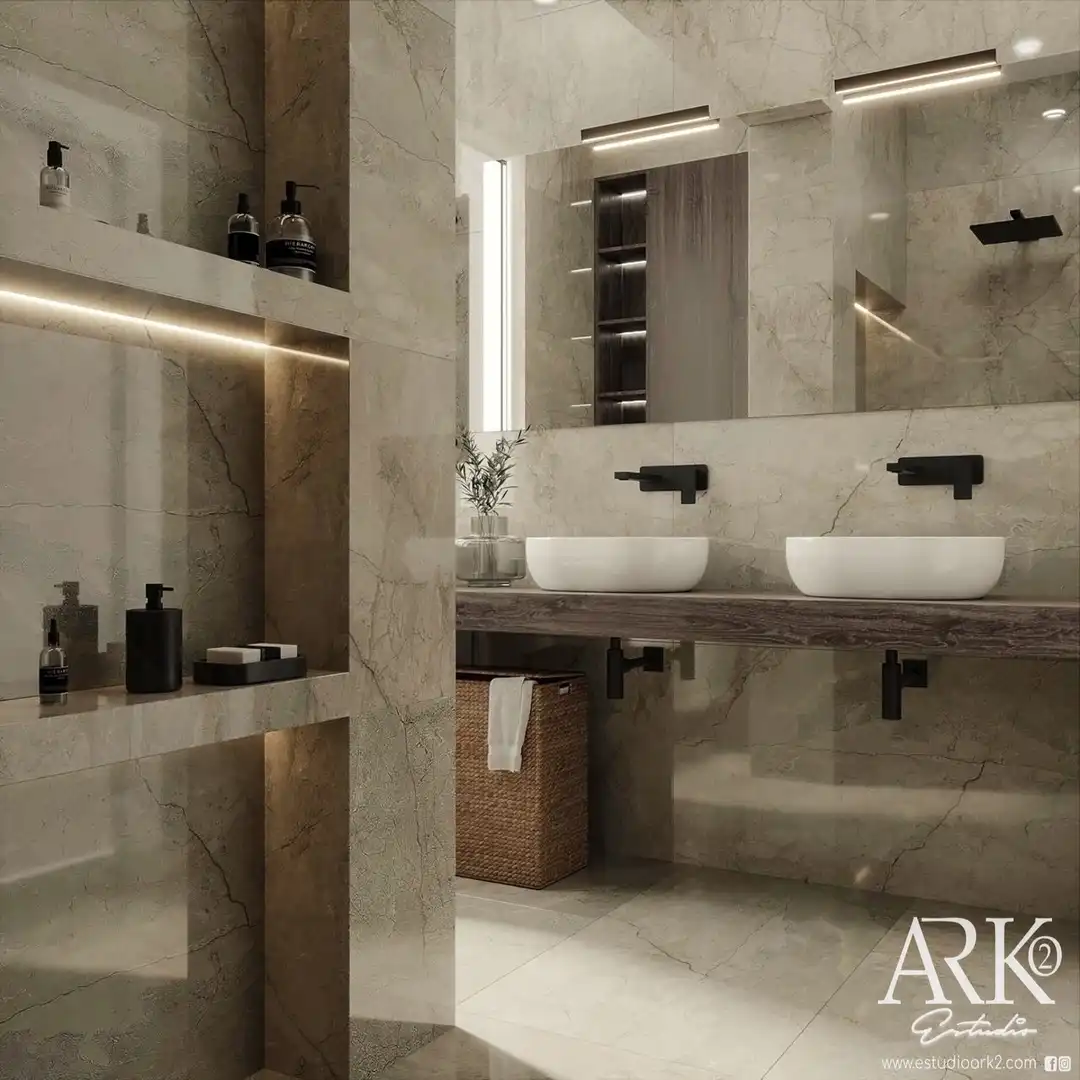Badezimmer von Wohnungen zum Verkauf in Gandia mit Klimaanlage, Terrasse und Möbliert