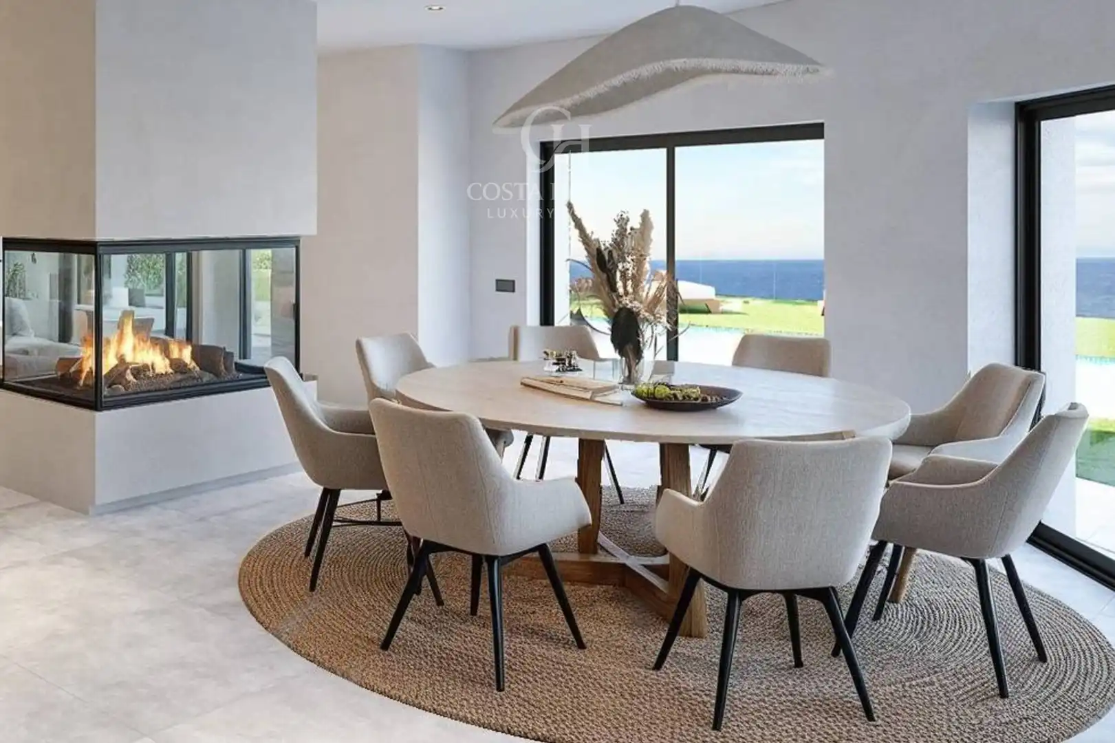 Dining room of Houses for sale in Jávea / Xàbia  with Air Conditioner, Heating and Private garden