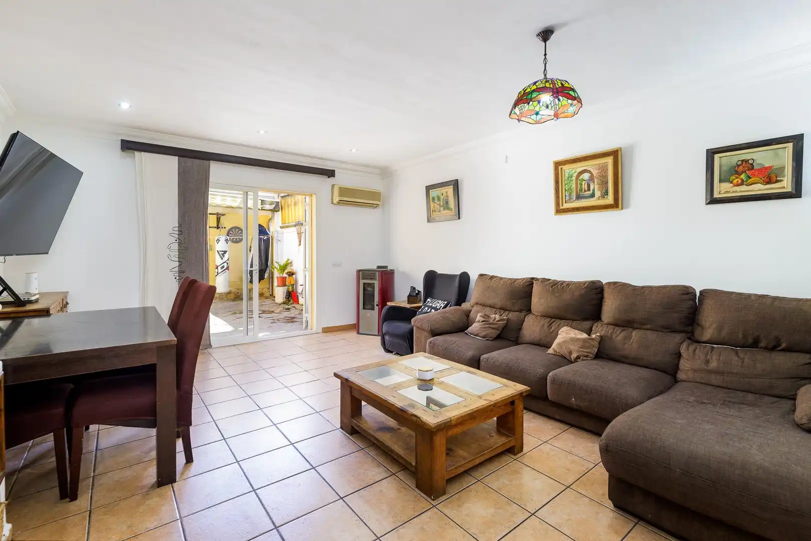 Sala de estar de Casa adosada en venta en  Palma de Mallorca con Aire acondicionado y Terraza