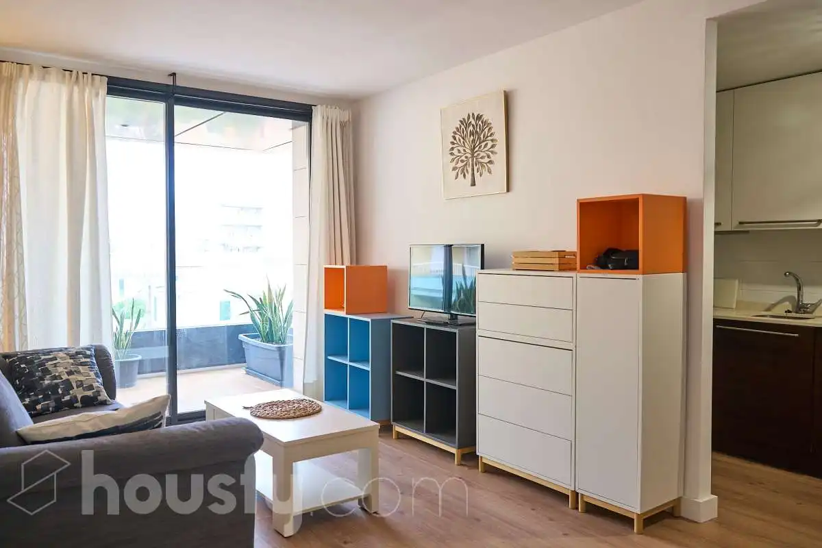 Wohnzimmer von Wohnung zum Verkauf in  Palma de Mallorca mit Klimaanlage, Heizung und Privatgarten