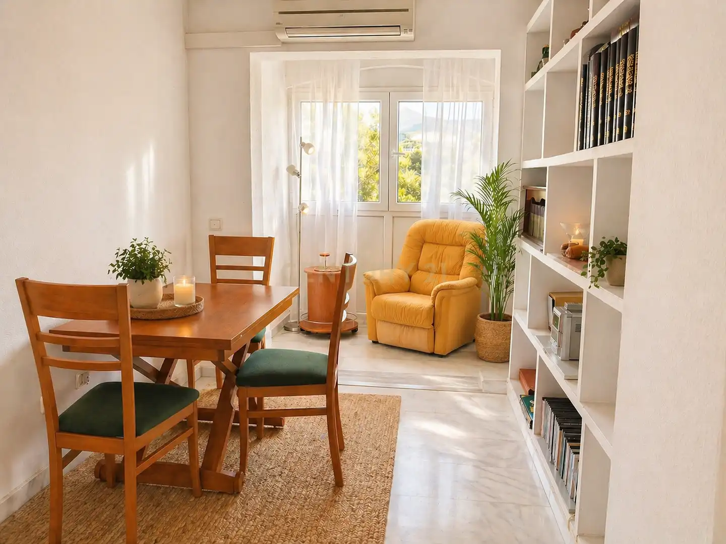 Living room of Apartments for sale in Benalmádena  with Air Conditioner, Private garden and Swimming Pool