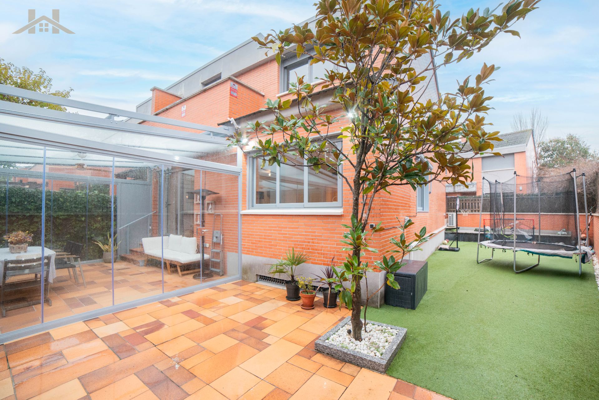 Terrace of Single-family semi-detached for sale in Boadilla del Monte  with Air Conditioner, Heating and Private garden